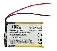 vhbw 1x batteria compatibile con Apple IPod Shuffle 1G, MB226LL/AiPOD, 1a generazione MP3 music player lettore musicale (250mAh, 3,7V, Li-Poly)