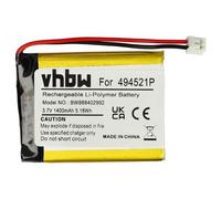 vhbw 1x batteria compatibile con Audioline Watch & Care V130, V131, V132, V120, V150 babyphone tappeto sensore (1400mAh, 3,7V, Li-Poly, senza custodia)