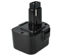 vhbw 1x batteria compatibile con Black & Decker CD12CE, CD12GTK, CD431, CD431K, CD431K2, FS632, GTC390, GTC410 utensile elettrico (3000 mAh, NiMH, 12 V)