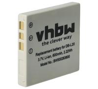 vhbw 1x batteria compatibile con Sanyo Xacti VPC-CA9, VPC-CA8, VPC-CA6 ACTIVE fotocamera (550mAh, 3,6V, Li-Ion) - Sostituisce DB-L20, DB-L20A, DB-L20AEX