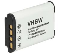 vhbw 1x batteria compatibile con Sony HDR-CX405, HDR-CX240E, HDR-CX440, HDR-GWP88, HDR-GW66, HDR-GW66VE fotocamera (1000mAh, 3,6V, Li-Ion)