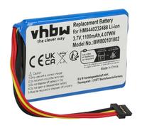 vhbw 1x batteria compatibile con TomTom Go 8CP9.011.10, 4CP9.002.00, 950, 950 LIVE navigatore GPS (1100mAh, 3,7V, Li-Ion) - Sostituisce AHL03711008, HM9420236853