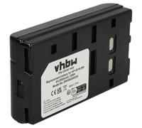 vhbw 1x batteria sostituisce Panasonic VW-VBS1E/2E, VW-VBS5E/6E per videocamera camcorder (2000mAh, 6V, NiMH)