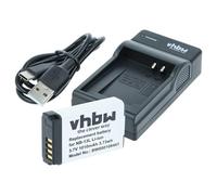 vhbw 1x caricabatterie, 1x batteria compatibile con Canon PowerShot G7 X Mark II, G7 X Mark III, G7x Mark II, G9X, G7 X, G9 X camera