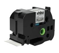 vhbw 1x Cassetta nastro sostituisce Brother TZE-961 per etichettatrice 8m x 36 mm nero su argento, laminato