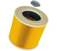 vhbw 1x filtro a pieghe piatte compatibile con Powerplus POW X 323, Baier BSS 306 L, Rowenta RU5053, EH/J601415R aspirapolvere - giallo