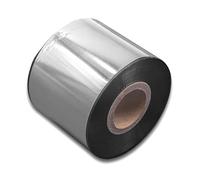 vhbw 1x nastro a trasferimento termico compatibile con CAB Squix4, Mach1, Mach4, Mach2 etichettatrice, indelebile, 50 mm x 300 m, cera/resina nero