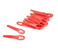 vhbw 20x Lama di ricambio compatibile con Bosch ALM 28, ART 23 Accutrimm, ALM 30 tagliabordi - rosso, in plastica