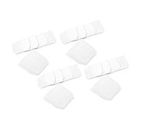 vhbw 20x sacchetti compatibile con Makita CL070DS, CL100, CL100D, CL100DZX, CL106, CL106D, CL183, CL183D, DCL180 aspirapolvere - in microfibra, bianco