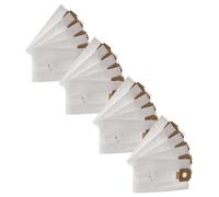 vhbw 20x sacchetto dell'aspirapolvere compatibile con Columbus ST 7 aspirapolvere - in microfibra, 40,8cm x 22,8cm, bianco