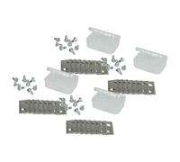 vhbw 24x Lama di ricambio compatibile con Robomow RK 1000 Pro, RK 1000, RK 2000 tagliaerba - argento, in acciaio cromo-carbonio