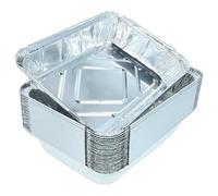 vhbw 25x Vaschette Compatibile con Napoleon Barbecue a Gas - vassoi in Alluminio, Alluminio, 22 x 15 x 4 cm