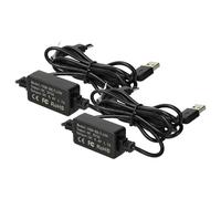 vhbw 2x alimentatore USB compatibile con Sony Handycam DCR-TRV33, DCR-TRV320, DCR-TRV330E, DCR-TRV330, DCR-TRV33E fotocamera digitale