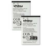 vhbw 2x batteria compatibile con Agfeo DECT 60, DECT 65 IP, DECT 70 IP, DECT 75 IP, DECT 60 IP telefono fisso cordless (1200mAh, 3,7V, Li-Ion)