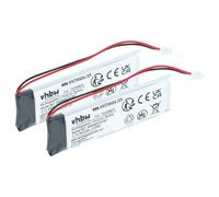 vhbw 2x batteria compatibile con Albrecht BTX1 Pro, BTX1 FM, BT Next Pro, BTX2 FM auricolari cuffie wireless (950mAh, 3,7V, Li-Poly)