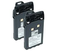 vhbw 2x batteria compatibile con Albrecht DB270, DB271 radio (1400mAh, 7,4V, Li-Ion) + clip