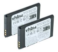 vhbw 2x batteria compatibile con Albrecht Tectalk Outdoor, TelMe Tourist Guide smartphone cellulare (900mAh, 3,7V, Li-Ion)