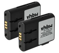 vhbw 2x batteria compatibile con Alcatel Mobile 400 DECT, 300 DECT telefono fisso cordless (800mAh, 3,7V, Li-Ion)