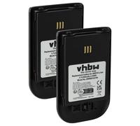 vhbw 2x batteria compatibile con Alcatel Omnitouch 8118, 8128 telefono fisso cordless (900mAh, 3,7V, Li-Ion)