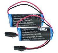 vhbw 2x batteria compatibile con Allen Bradley PLC-5/30, 1785-L86B, PLC-5/20, PLC-5/11 Programmable Logic Controller (2200mAh, 3V, Li-MnO2)