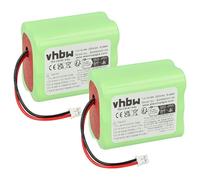 vhbw 2x batteria compatibile con Ape Labs LightCan SE, LightCan, LightCan V2 faro LED, lampada a batteria ricaricabile (2200mAh, 7,2V, NiMH)