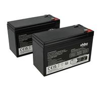 vhbw 2x batteria compatibile con APS SUA750, SUA750I, SMT750TW, SMT750US, SMT750, SUA750IX38, SMT750IC, SMT750ICH, SMT750I UPS (7200mAh, 12V, AGM)