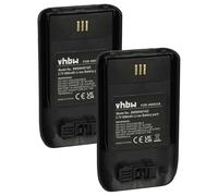 vhbw 2x batteria compatibile con Ascom D63, DH7, DECT 3735, i63 telefono fisso cordless (800mAh, 3,7V, Li-Ion) nero