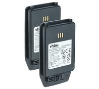vhbw 2x batteria compatibile con Avaya Dect 3745, DECT 3740, 3700 EX, DECT 3749 smartphone cellulare (1100mAh, 3,7V, Li-Ion)