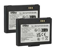 vhbw 2x batteria compatibile con Bixolon SPP-R200II, SPP-R200/II, SPP-R200III, SPP-R200 lettore di codici a barre, POS (1100mAh, 7,4V, Li-Ion)