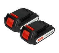 vhbw 2x batteria compatibile con Black & Decker BDCCS18, BDCDC18K, BDCCF18, ASD, BDCDD186K, ASL, BD utensile elettrico (1500 mAh, Li-Ion, 18 V)