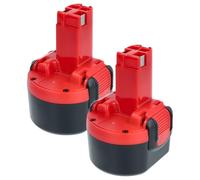 vhbw 2x batteria compatibile con Bosch 32609-RT, 32609, GDR 9.6V, GSR 9.6 New Version, GSR 9.6-1, GSR 9.6-2 utensile elettrico (1500 mAh, NiMH, 9,6 V)