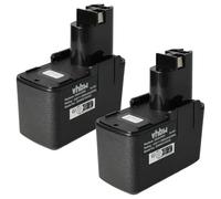 vhbw 2x batteria compatibile con Bosch GSR 9.6 Old Version, GSB 9.6VES-2, GSR 9.6V, GSB 9.6VES, GSR 9.6-1 utensile (3300 mAh, NiMH, 9,6 V)