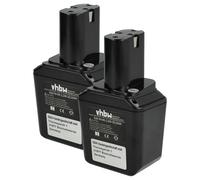 vhbw 2x batteria compatibile con Bosch GSS-Serie 1a generazione utensile elettrico (2100 mAh, NiMH, 9,6 V)