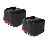 vhbw 2x batteria compatibile con Bosch UniversalChainPole 18, Uneo Maxx utensile (3000 mAh, Li-Ion, 18 V)