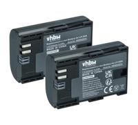 vhbw 2x batteria compatibile con Canon battery grip BG-E7, BG-9, BG-E6 | per BG-E13, BG-E14 (2250mAh, 7,4V, Li-Ion), infochip
