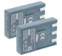 vhbw 2x batteria compatibile con Canon Digital Ixus 300, 330, 400, 430, 500, V, V2, V3 fotocamera digitale DSLR (750mAh, 3,6V, Li-Ion)