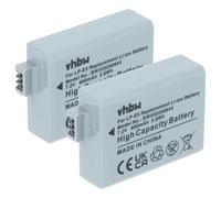 vhbw 2x batteria compatibile con Canon Digital Rebel XSi fotocamera (800mAh, 7,2V, Li-Ion)