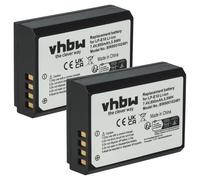 vhbw 2x batteria compatibile con Canon EOS 1100D, 1D X, 1D X Mark II, 2000D, 1200D, 3000D, 4000D, 1300D, 1500D fotocamera (800mAh, 7,2V, Li-Ion)