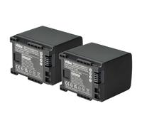 vhbw 2x batteria compatibile con Canon Legria FS46, FS406, HF100, HF10 videocamera camcorder (1600mAh, 7,2V, Li-Ion) con infochip