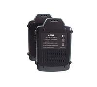 vhbw 2x batteria compatibile con DeltaFox Grizzly 2040, 2020, 80001147, 80001146 utensile elettrico (1500 mAh, Li-Ion, 18 V)