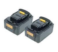 vhbw 2x batteria compatibile con Dewalt DCC018N-XJ, DCD708, DCD740B, DCD740, DCD708D2T utensile (4000 mAh, Li-Ion, 18 V), 1x porta USB-C