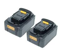 vhbw 2x batteria compatibile con Dewalt DCD797, DCD980, DCD796D2, DCD796P2, DCD796NT utensile (5000 mAh, Li-Ion, 18 V), 1x porta USB-C