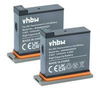 vhbw 2x batteria compatibile con DJI Osmo Action mini fotocamera (1250mAh, 3,85V, Li-Ion)