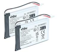 vhbw 2x batteria compatibile con Elca MITO-VETTA, MAGO-EVO, EVO, VETTA telecomando remote control (1250mAh, 3,7V, Li-Poly)