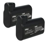 vhbw 2x batteria compatibile con Electrolux 900277264, 900277254, 900277267, 900277253, 900277252 aspirapolvere nero (3400mAh, 7,2V, Li-Ion)