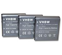vhbw 2x batteria compatibile con Epson PC L-500V fotocamera (950mAh, 3,7V, Li-Ion)