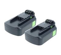 vhbw 2x batteria compatibile con Festo Festool Duradrive DWC 18-2500 Li | per Duradrive DWC 18-4500 Li utensile (2000 mAh, Li-Ion, 18 V)