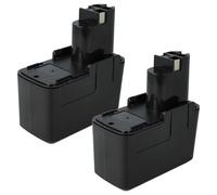 vhbw 2x batteria compatibile con Flex Bbs596 B, Bbs 596b, Bbm596 B, Bbm 596b, Bbm596b, Bbm 596 B, Bbs596b utensile (2000 mAh, NiMH, 9,6 V)