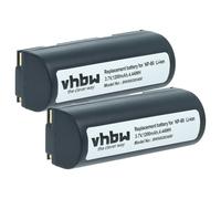 vhbw 2x batteria compatibile con Fujifilm FinePix 6900 Zoom, MX-1900, 6800 Zoom, MX-1700, 4900 Zoom, 4800 Zoom fotocamera (1200mAh, 3,7V, Li-Ion)