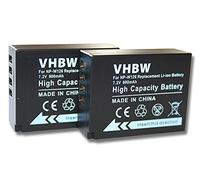 vhbw 2x batteria compatibile con Fujifilm X-E4, X-E2S, X-Pro3, X-Pro2, X-E1, X-H1, X-Pro 1, X-E2, X-E3, X-M1 fotocamera (800mAh, 7,2V, Li-Ion)